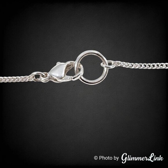 Large Delicate Rhinestone Feather Silver Tone Pendant Necklace - Picture 10 of 13